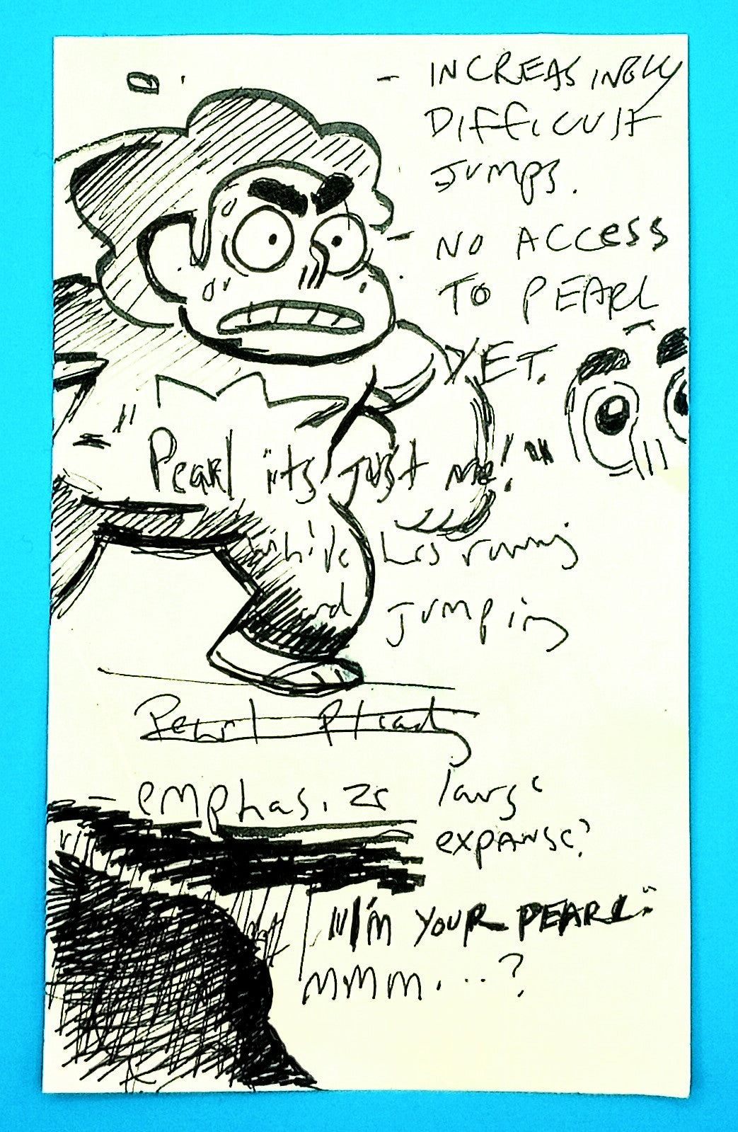 SU "Steven w/Rose's Scabbard Notes" Drawing by Raven Molisee