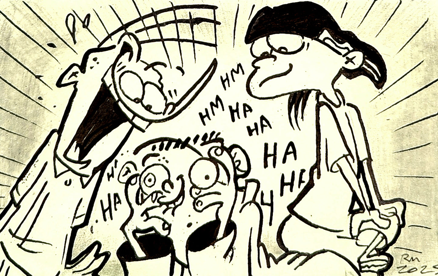 EEnE "Laughing Eds" Warm Up Drawing