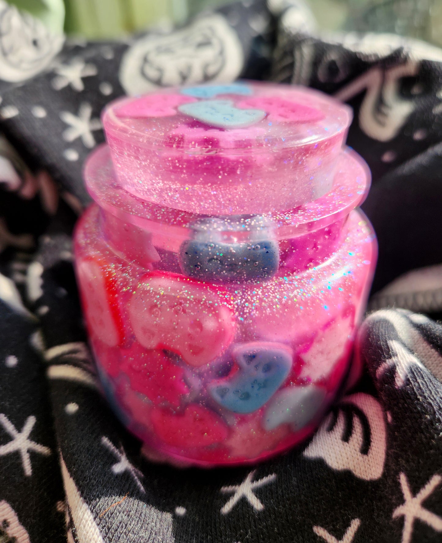 SU "Cookie Cat" Resin Jar w/Embedded Cookie Cats