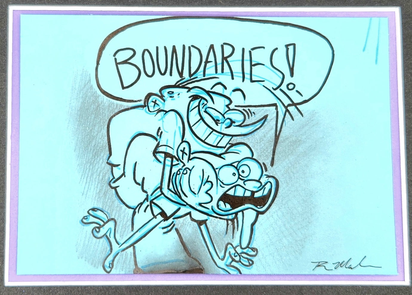 EEnE "Boundaries" Acrylic Marker Sketch
