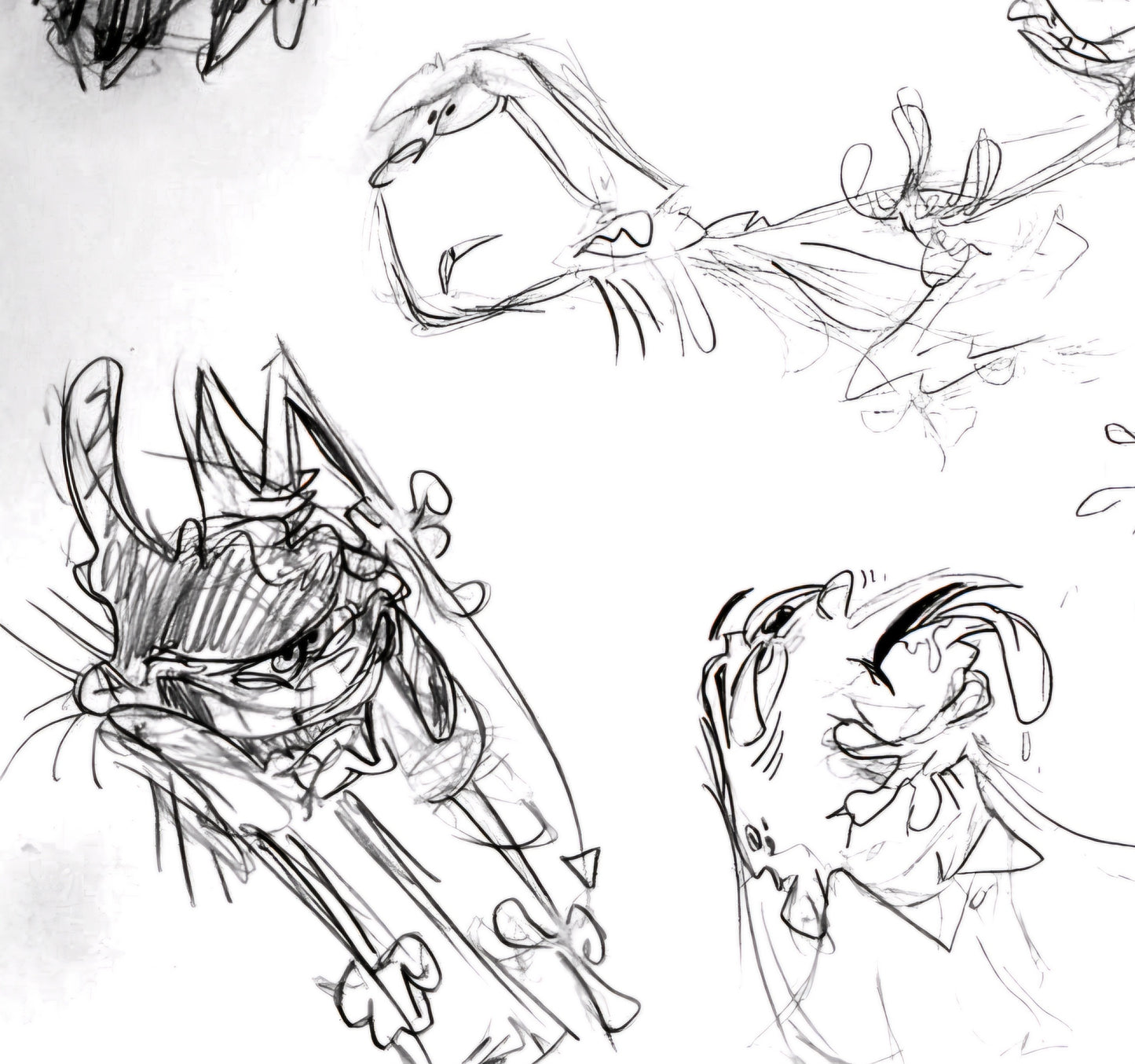 EEnE "Emotional Dees" Warm Up Drawings By Raven Molisee