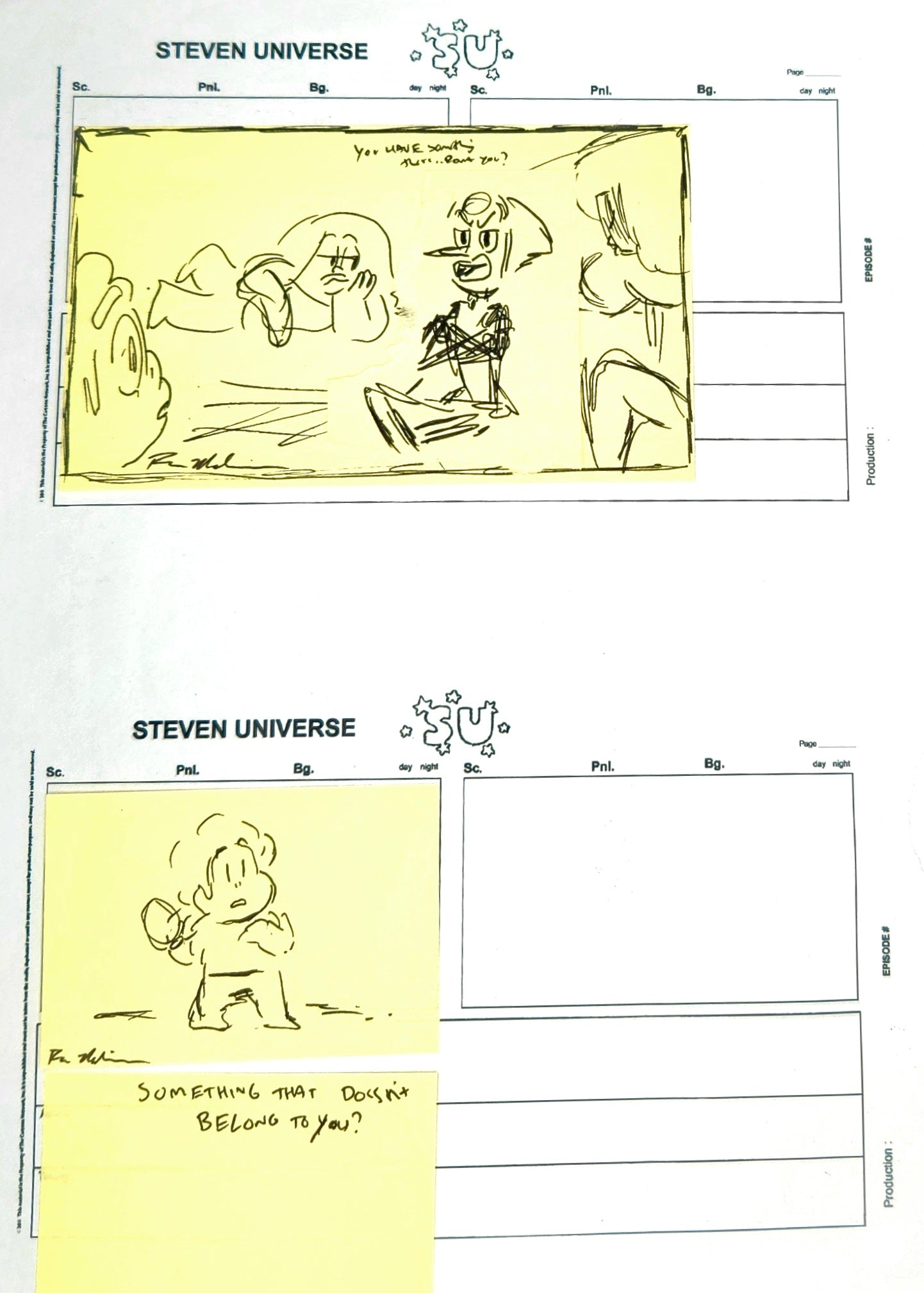SU "Something that doesn't belong to you." Alt Pearl Dialogue/acting for Mirror Gem
