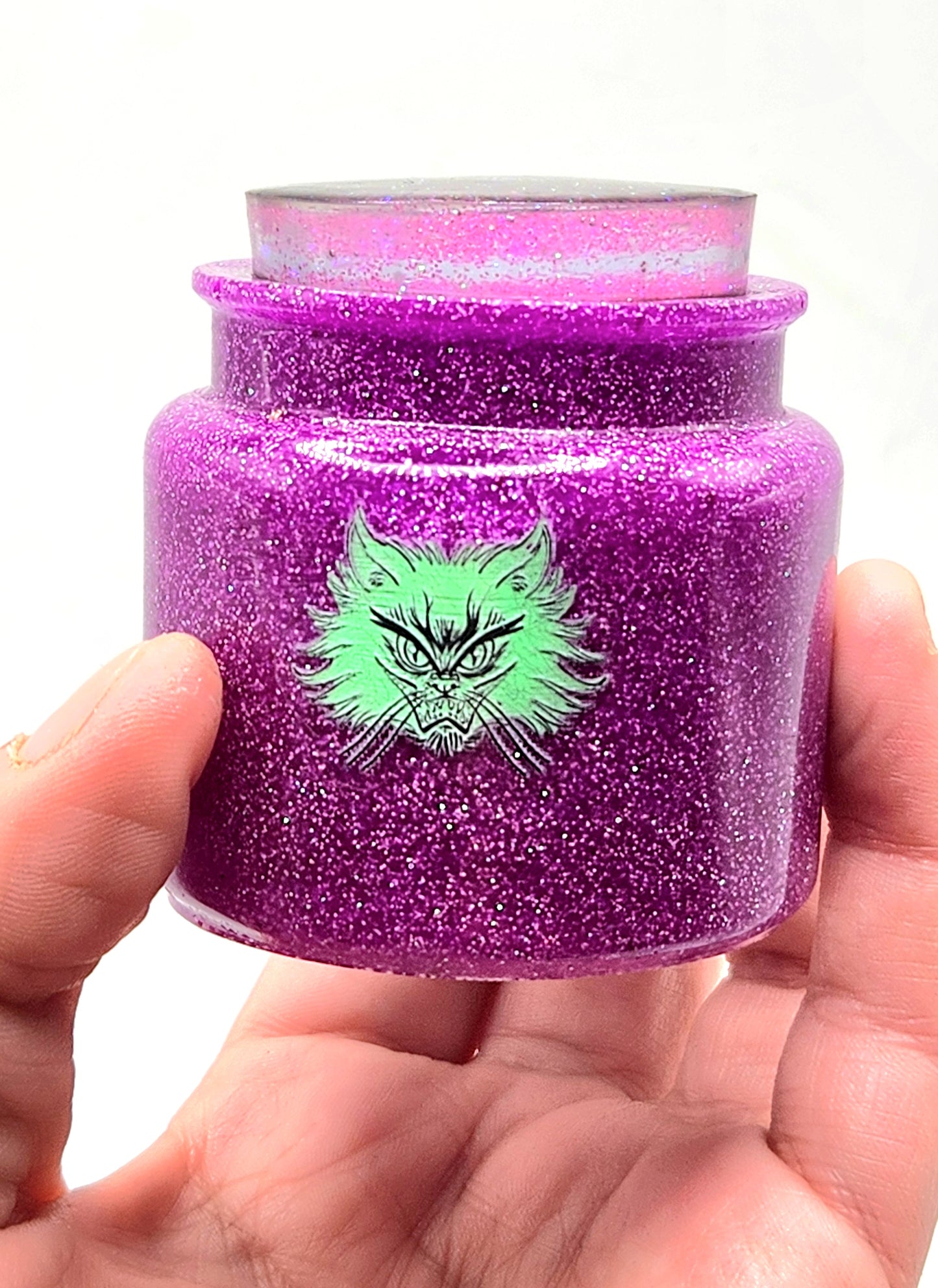 Made-To-Order 😈 Glow-In-The-Dark "Devil Cat" Jar