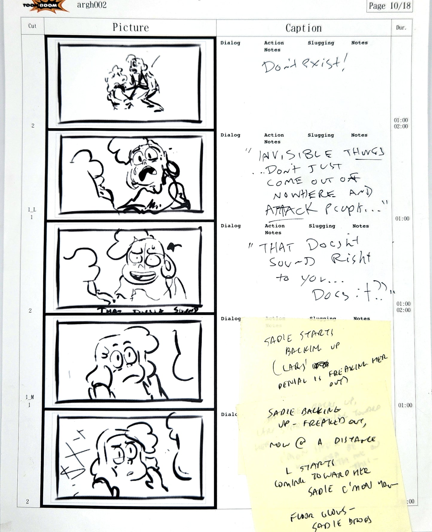 SU "Big Invisible Things Don't Exist" Storyboard Page