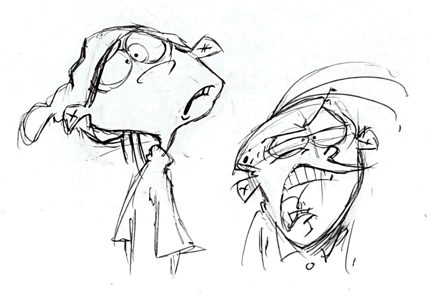 Eene "Early Test Eds" Edd and Eddy sketches