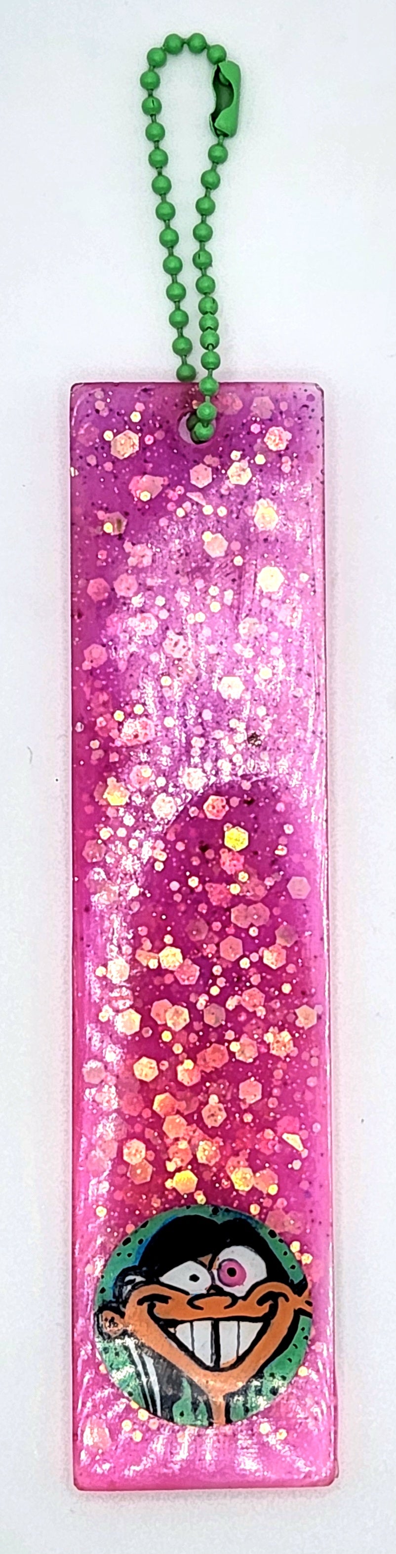 Ed Edd n Eddy "Pink Sparkly Double Dee" Glow In The Dark Jelly Bookmark