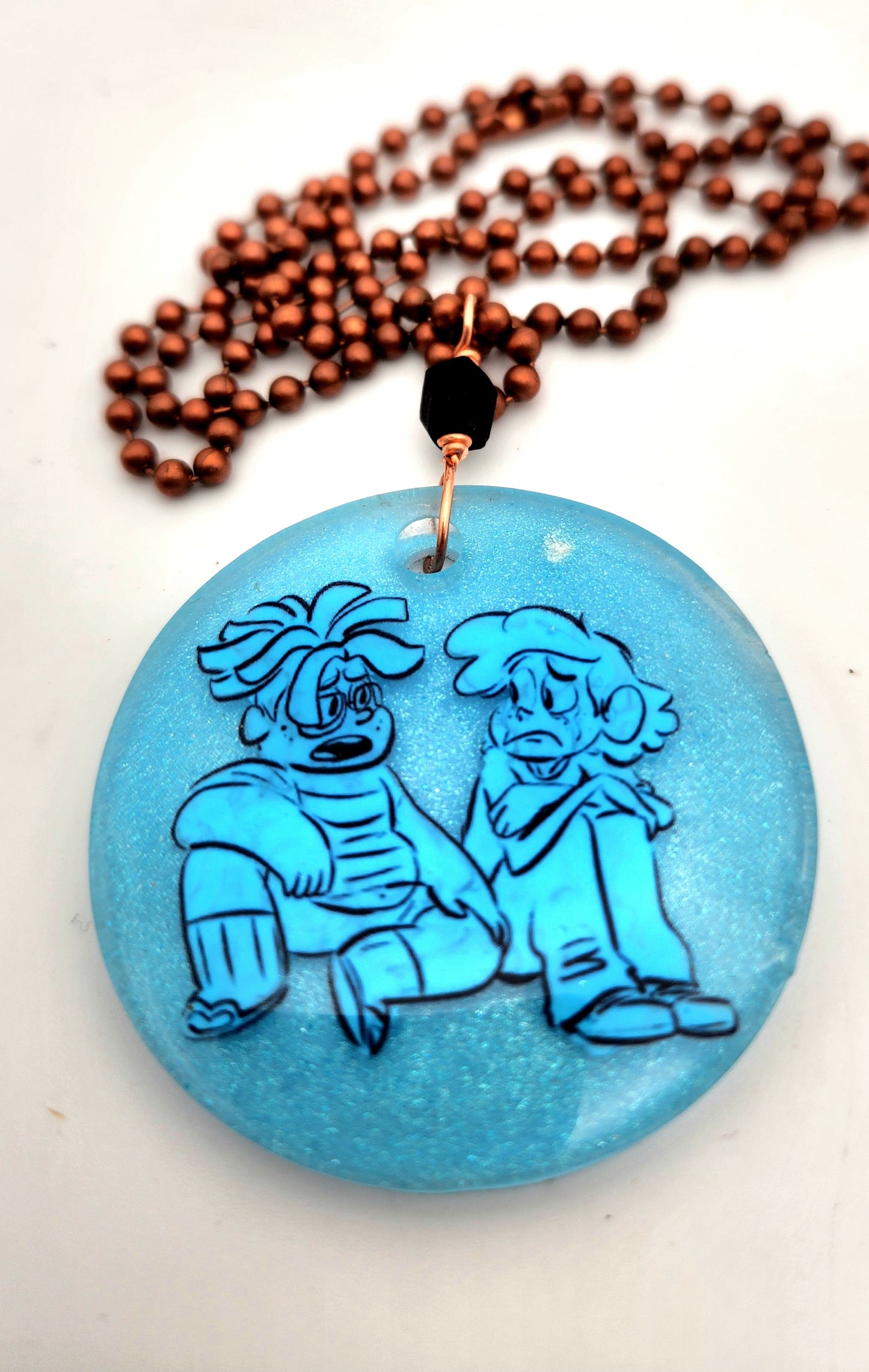 SU "Ghost Boys" Large Round Medallion - Blue