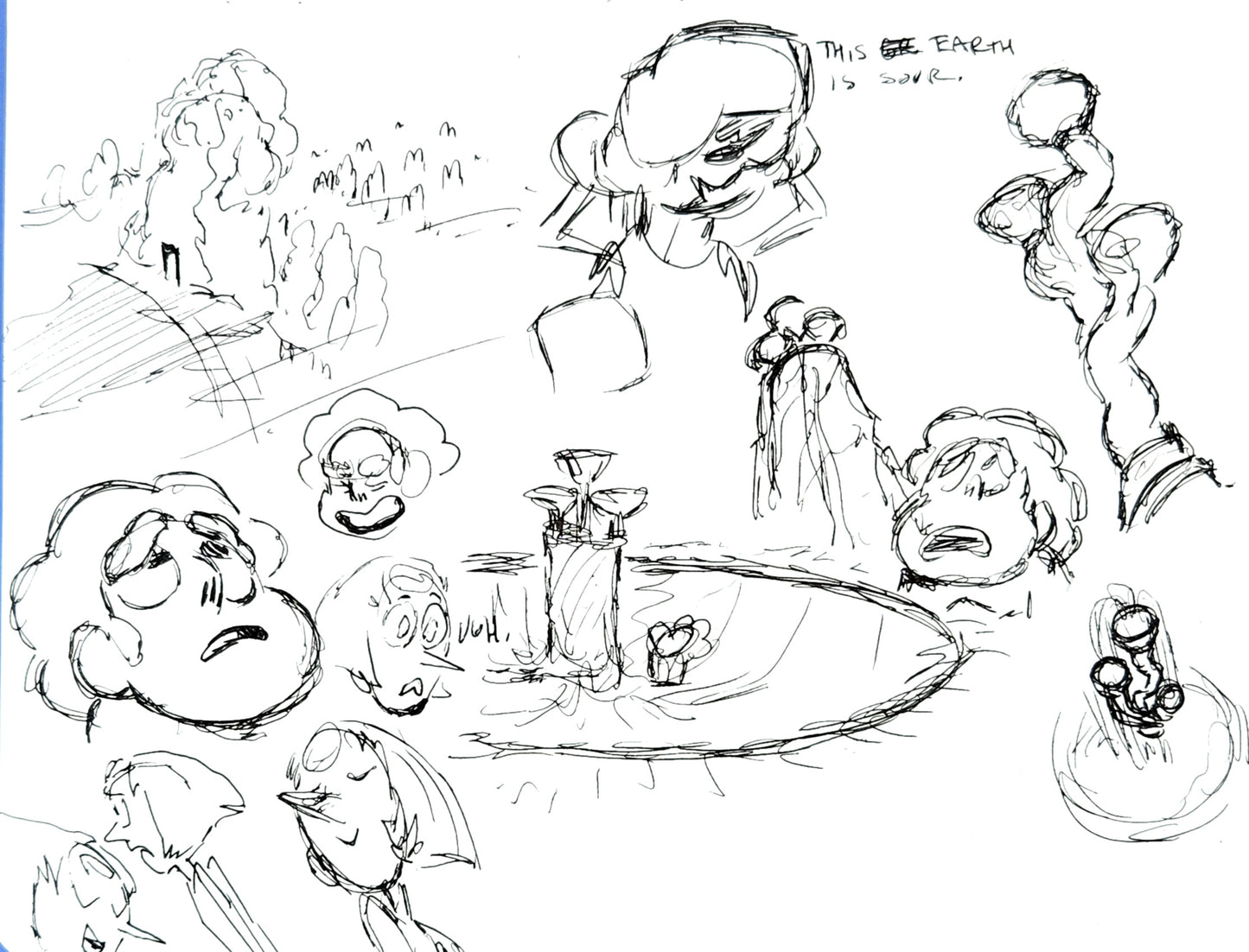 SU "Sour Earth" An Indirect Kiss- Concept Sketches by Raven Molisee