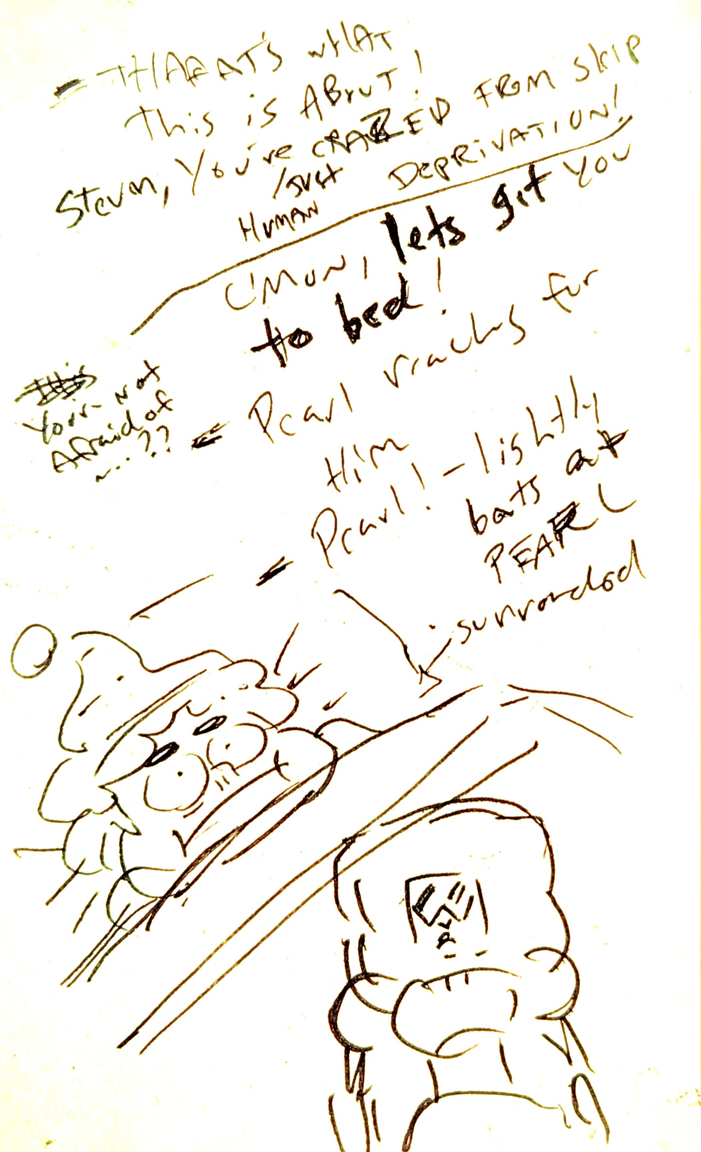 SU "Sleepless Steven" Warp Tour Thumbnail Writing by Raven Molisee