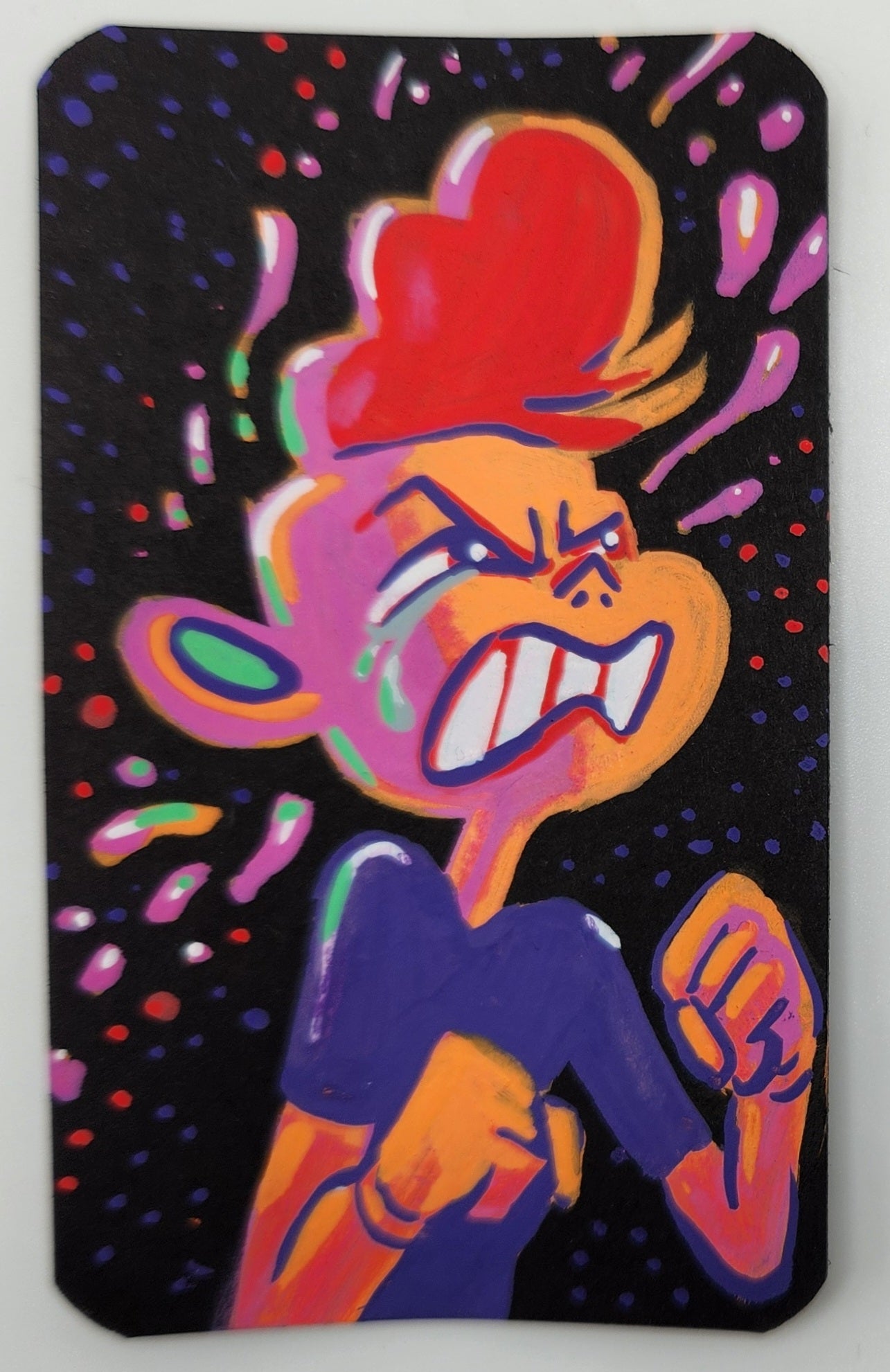SU on Black: "Brooding Lars" Card