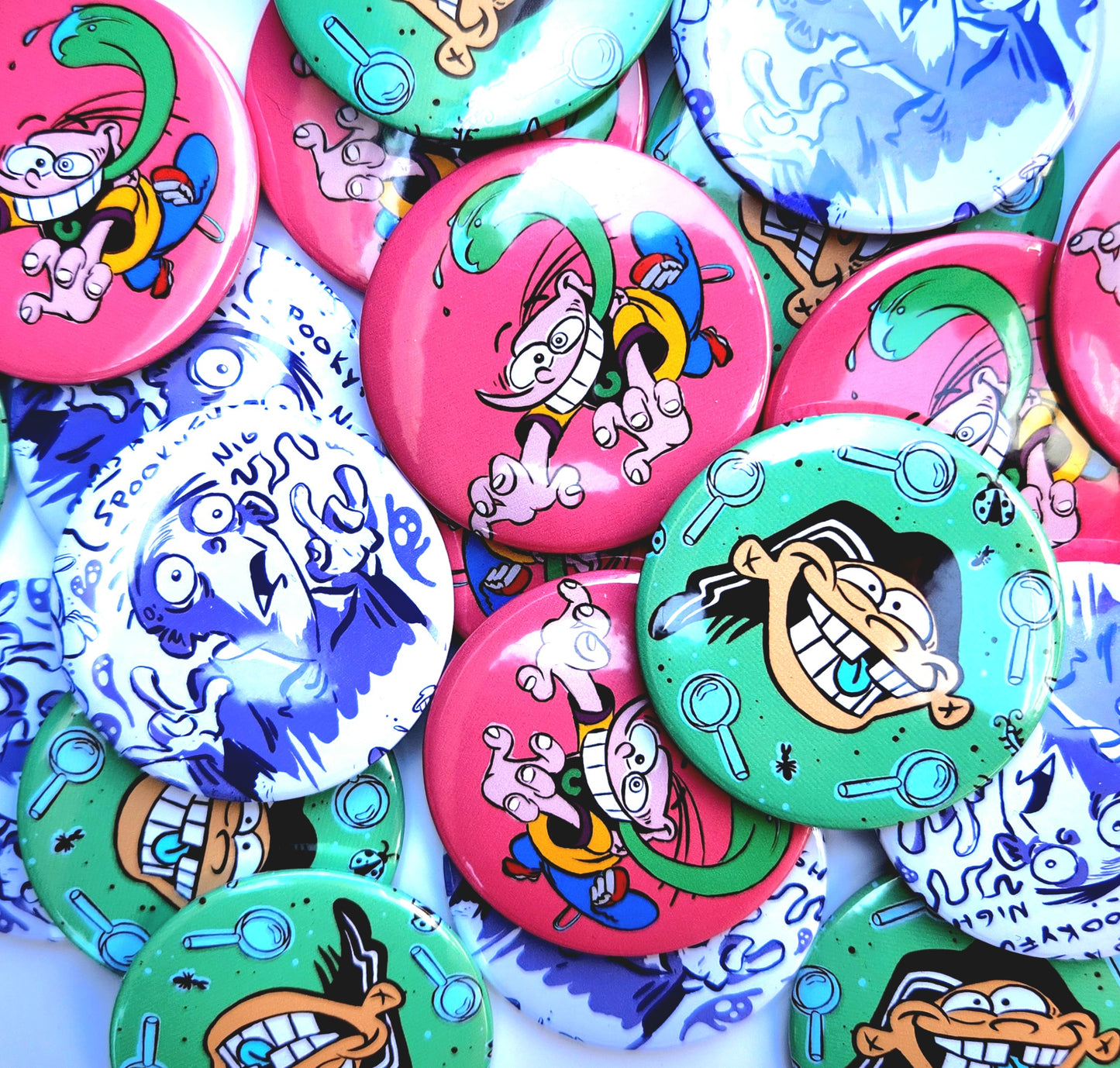 BUTTONS & MIRRORS: Ed, Edd n Eddy 2.25" Buttons!
