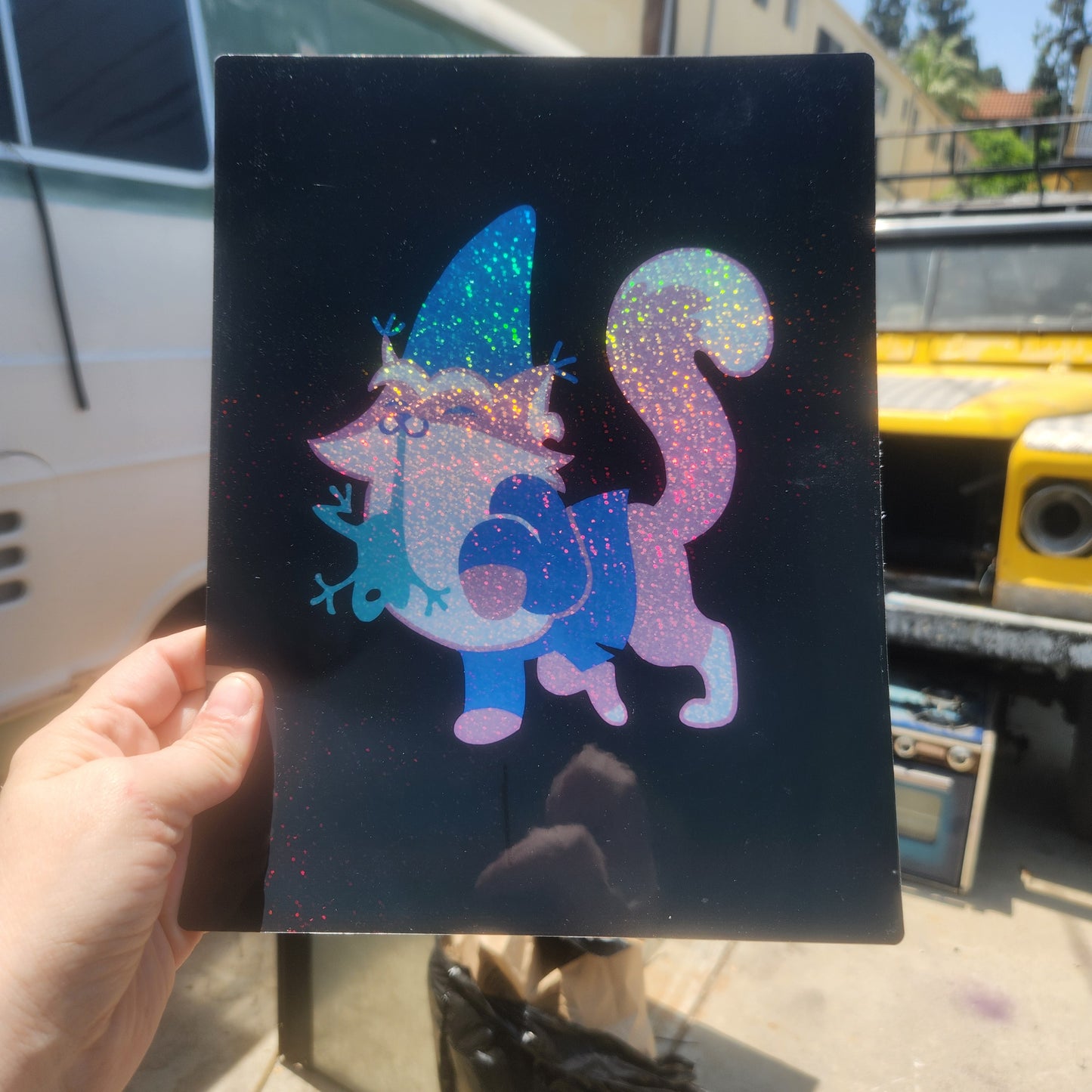 PRINTS/STICKERS: 8.5 x 11 Holo Jumbo Sticker Prints (2 for $60)