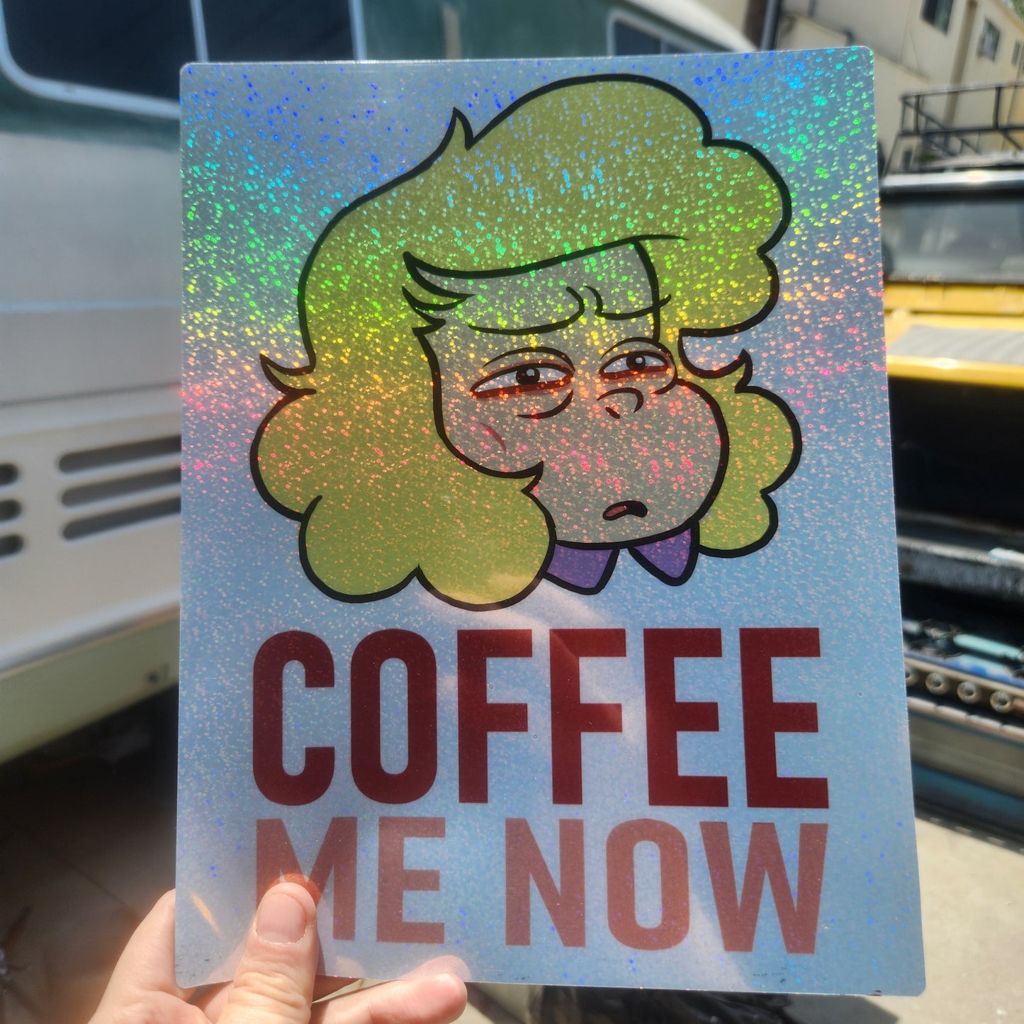 PRINTS/STICKERS: 8.5 x 11 Holo Jumbo Sticker Prints (2 for $60)