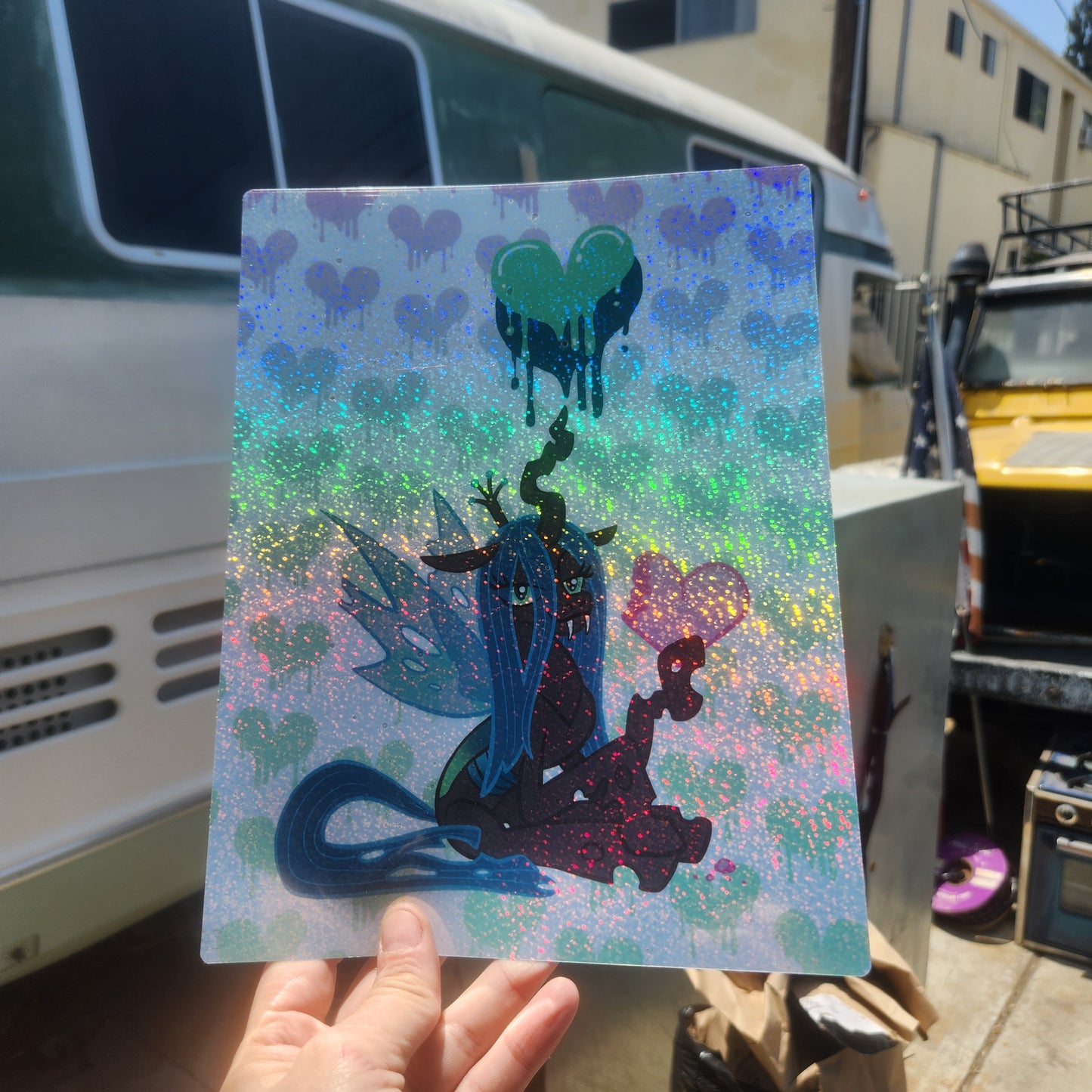 PRINTS/STICKERS: 8.5 x 11 Holo Jumbo Sticker Prints (2 for $60)