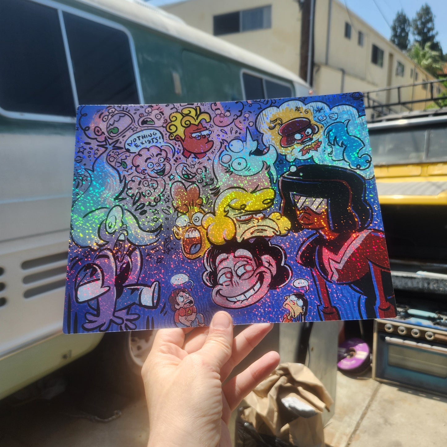 PRINTS/STICKERS: 8.5 x 11 Holo Jumbo Sticker Prints (2 for $60)