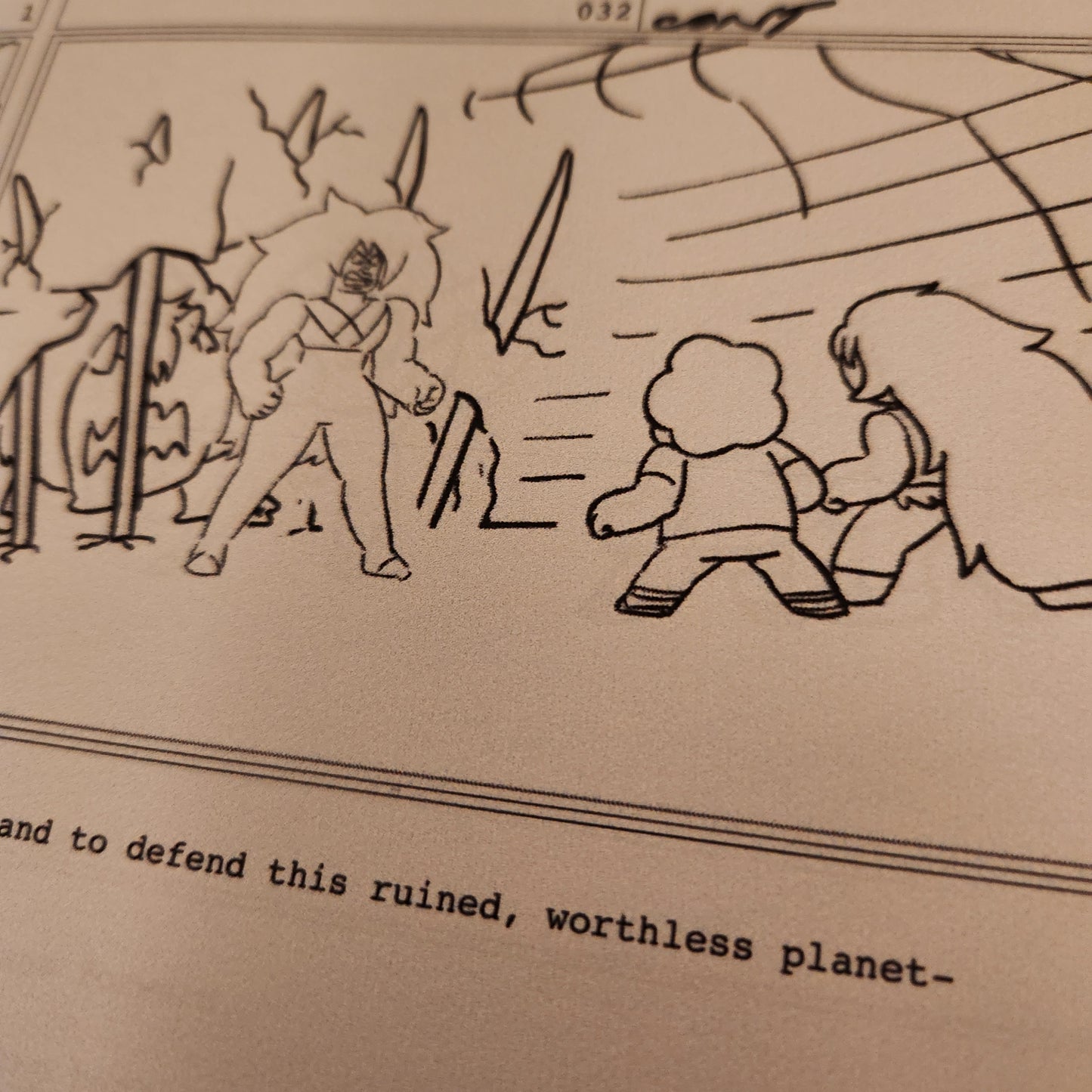 SU "Jasper" Painting + Earthlings Partial Storyboard