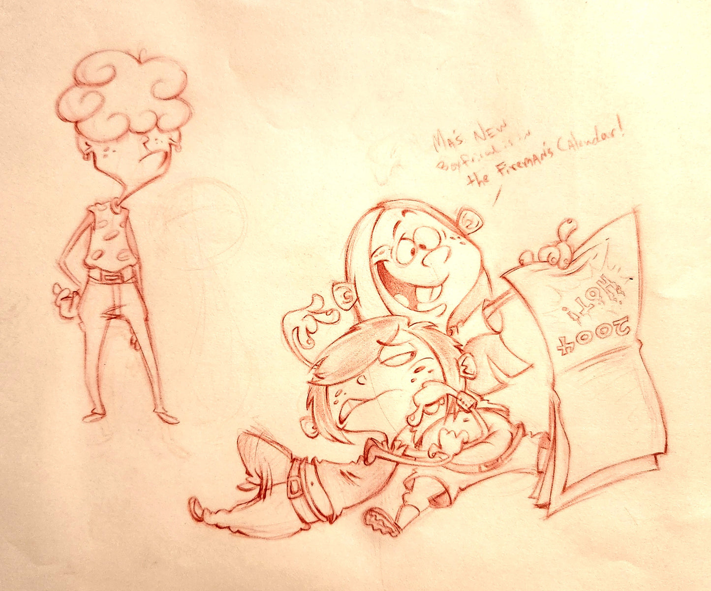 EEnE "The Kanker Sisters" Sketch page