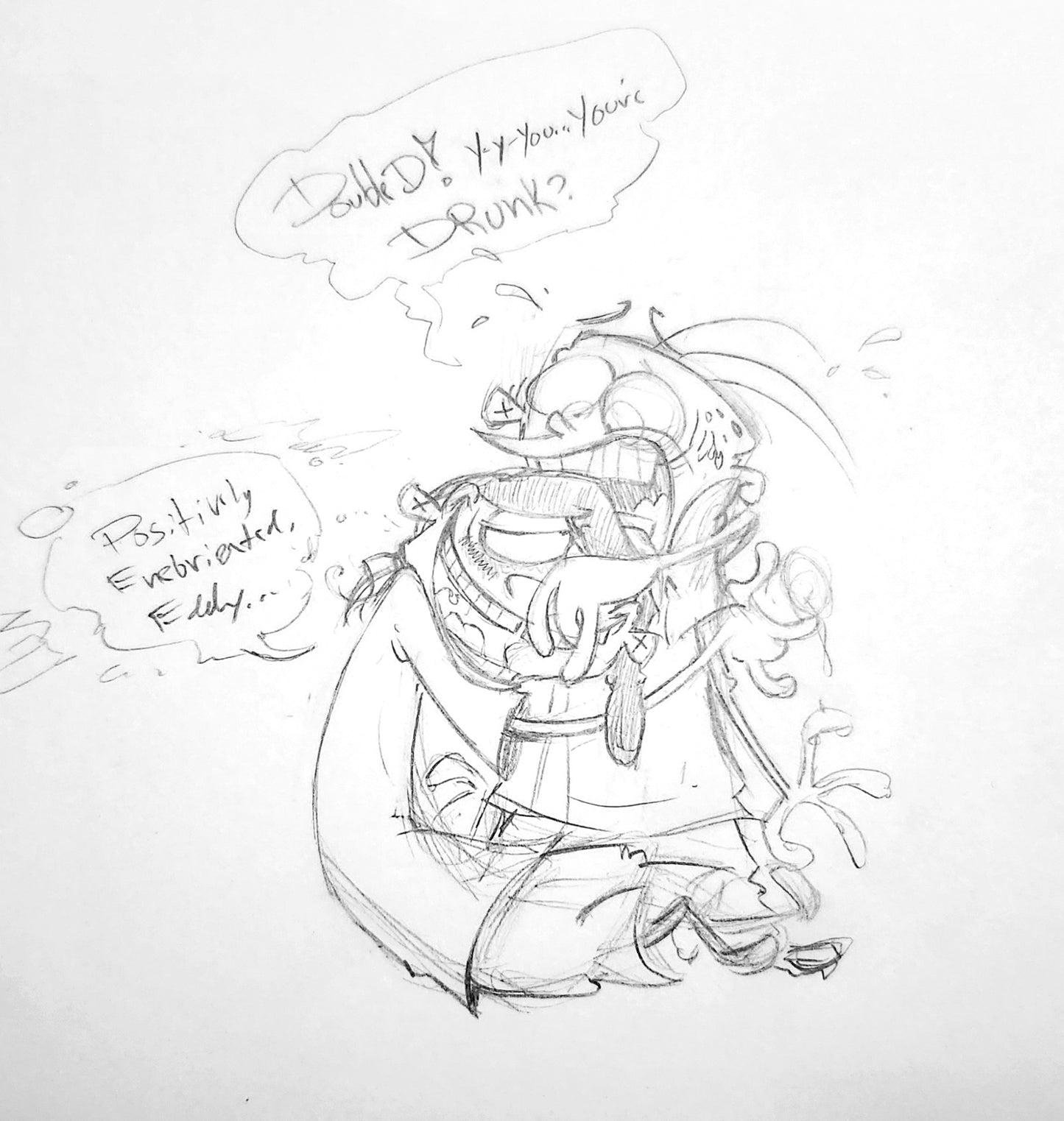 EEnE "Double Dee is Drunk Again!" Warm Up drawing