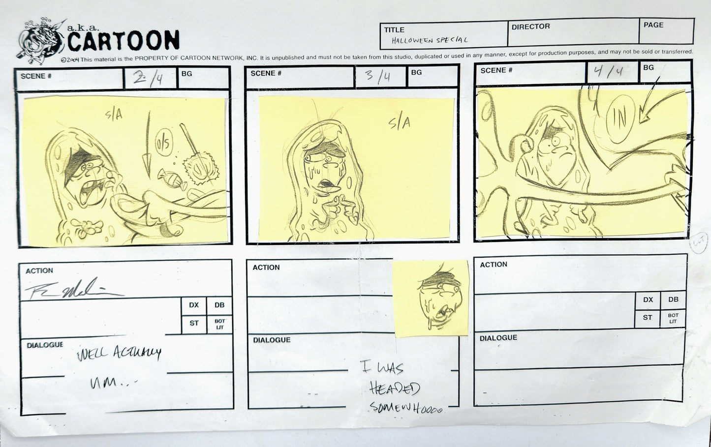 EEnE "Boo Haw Haw" Halloween Cut/Alt Storyboard by Raven Molisee