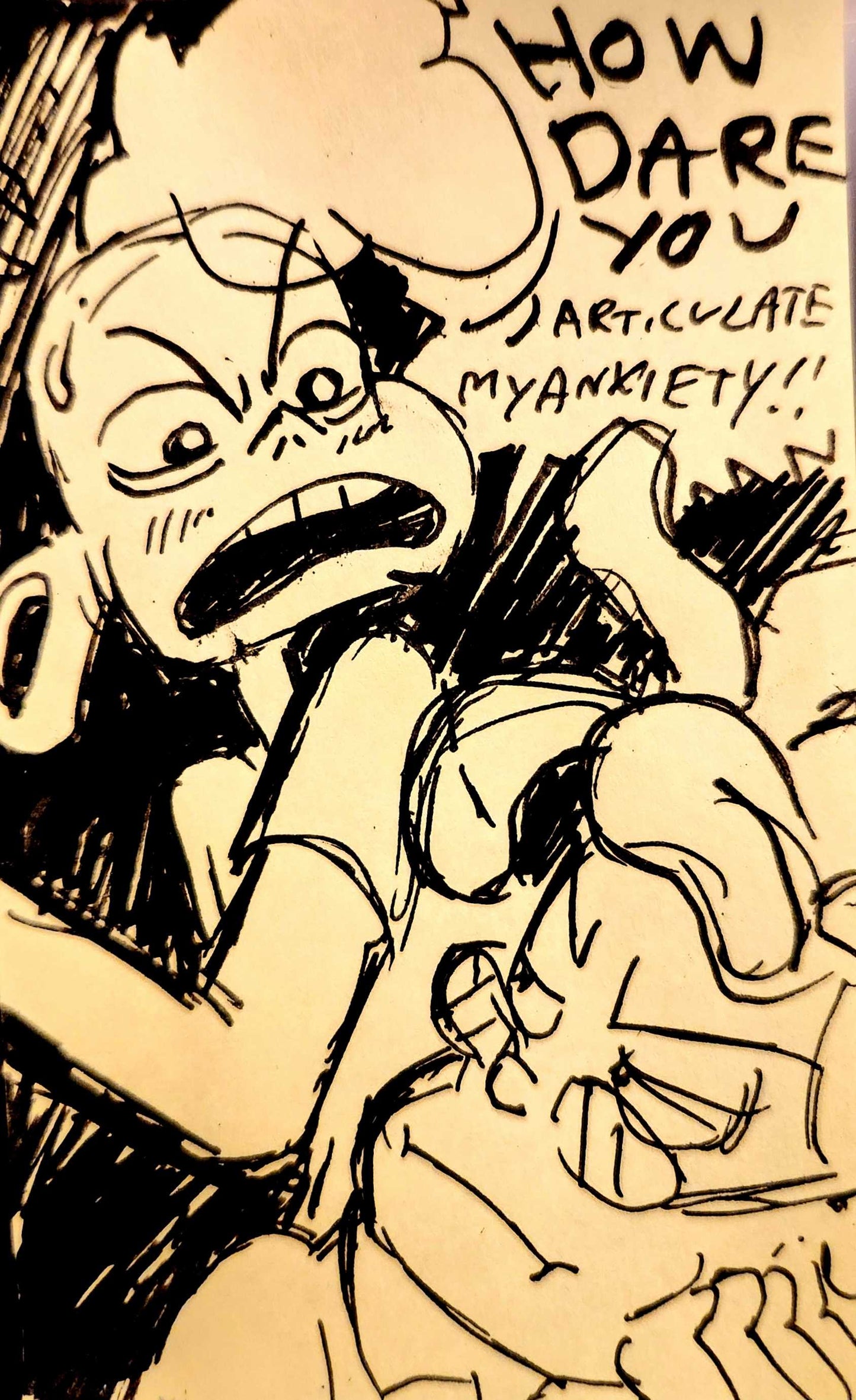 DAILY DOODLES #001: "How Dare You Articulate My Anxiety" Lars & Ronaldo SU