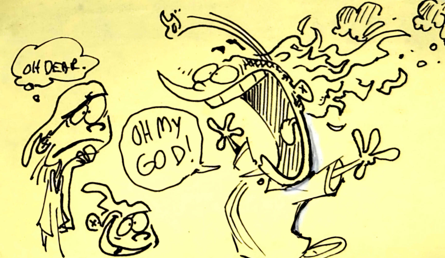 "The Eddy's On Fire" - Ink Sketch - Ed Edd n Eddy