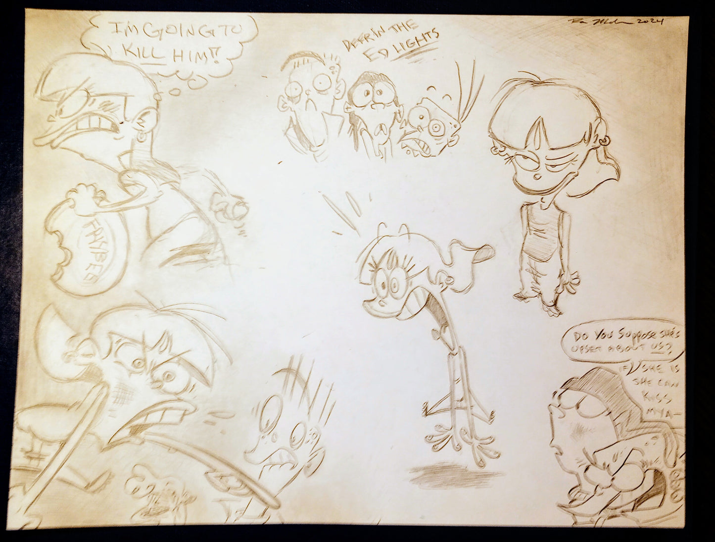 *SOLD* EEnE "Mad Sarah" Warm Up Drawings