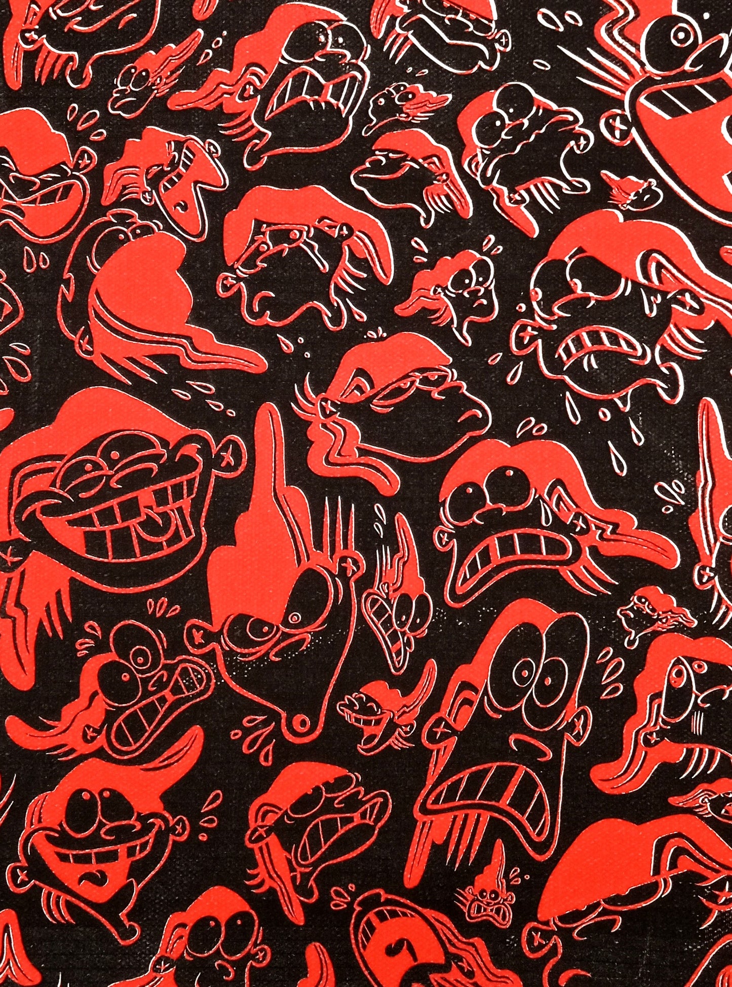 TEST 100% COTTON CANVAS PRINT #4: EEnE "Inverted Dees"