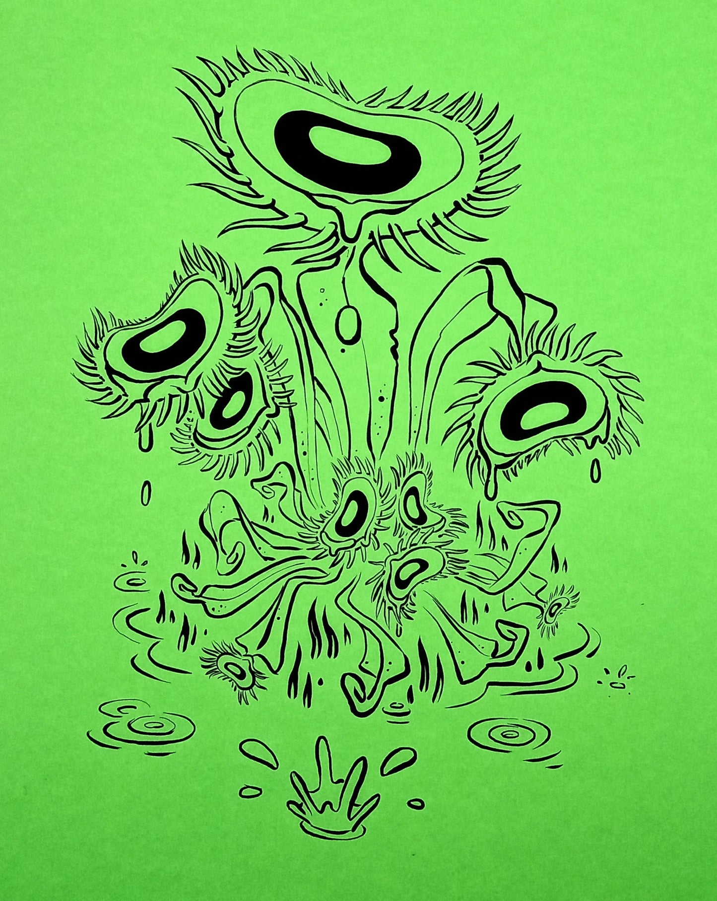 TEST CARDSTOCK PRINT #10: "Venus Cry Trap"