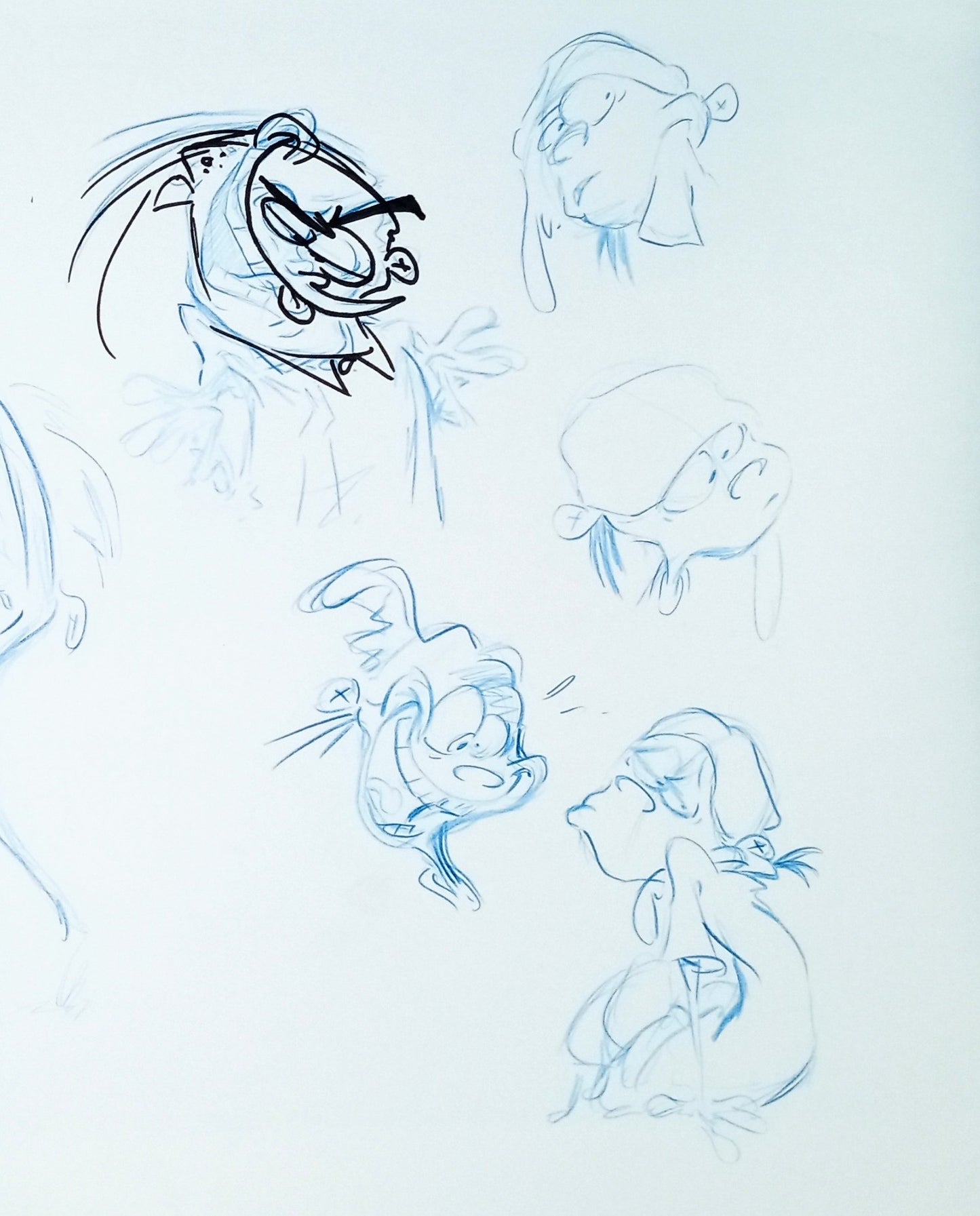 EEnE "Edd & Eddy Doodles" Graphite Drawings