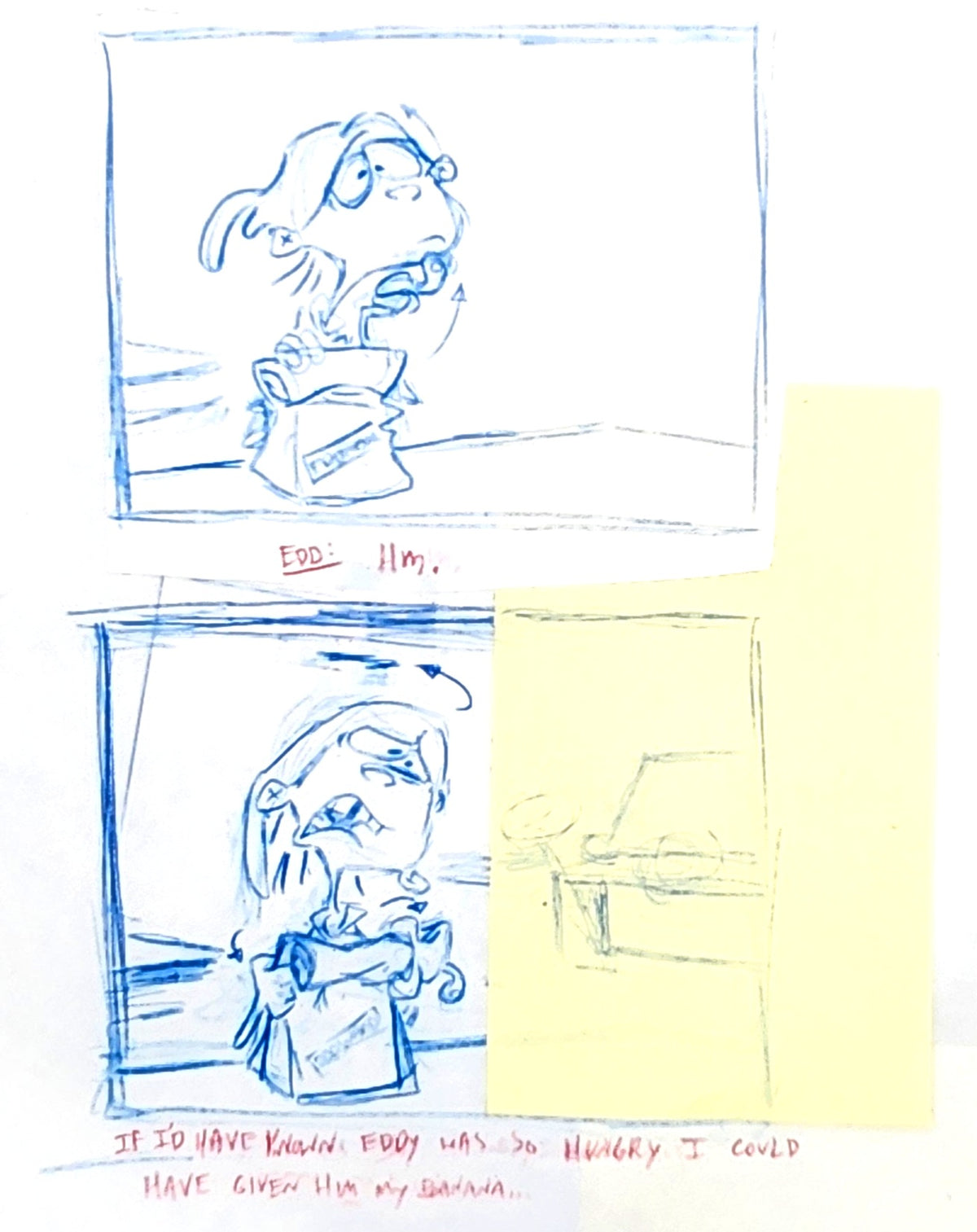Ed Edd n Eddy: ***FULL 6-PAGE SET*** "Fistful of Ed: Cafeteria Taunts" ALT/CUT Thumbnail Panel Page by Raven Molisee