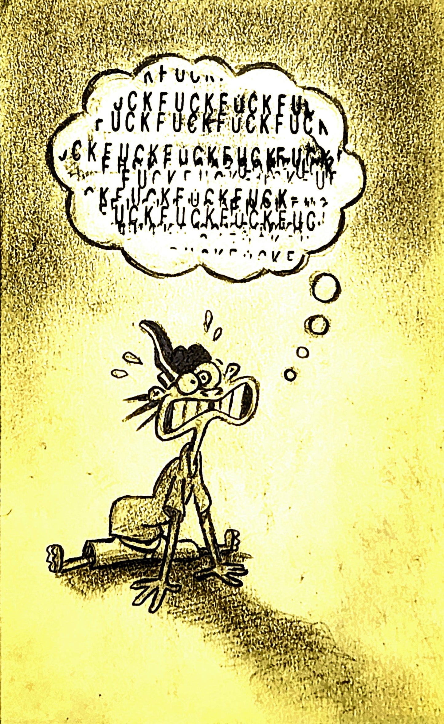 Cartoon Catharthis: EEnE "Too Many Fux To Give" Double Dee - w/COA