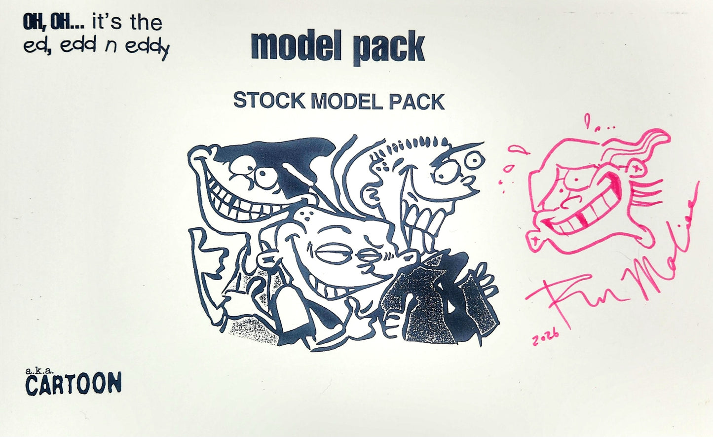 Ed Edd n Eddy Model Pack w/Hand-Drawing on Cover #1