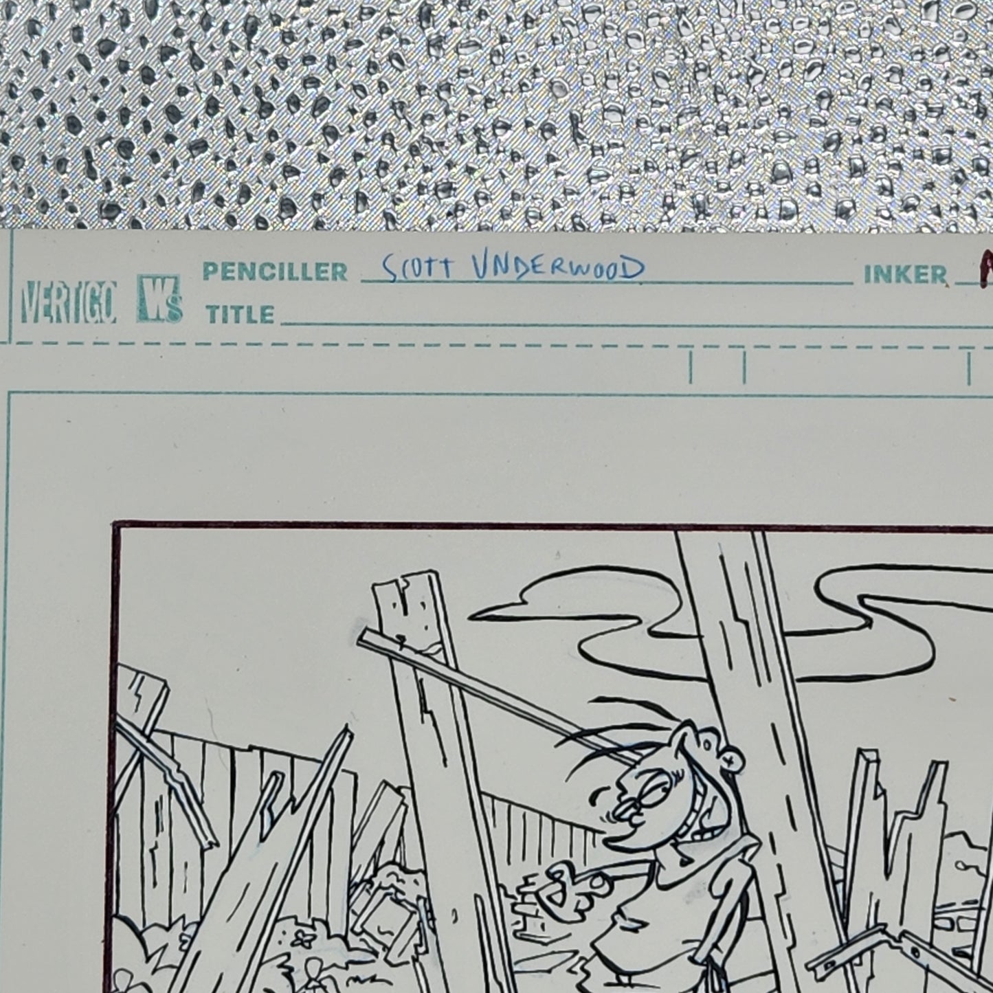 EEnE "Garden of Ed" Original 11 x 17 Inked Comic Page - Cartoon Network Block Party