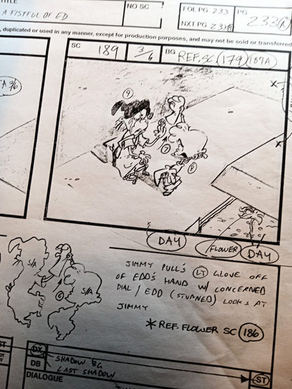 *Patreon Exclusive* EEnE "Rambunctious Roughneck" Printed Storyboard Section W/Doodled Cover Page