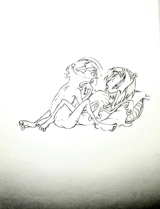*MATURE* EEnE "Teen Edd x Eddy" Graphite Drawing
