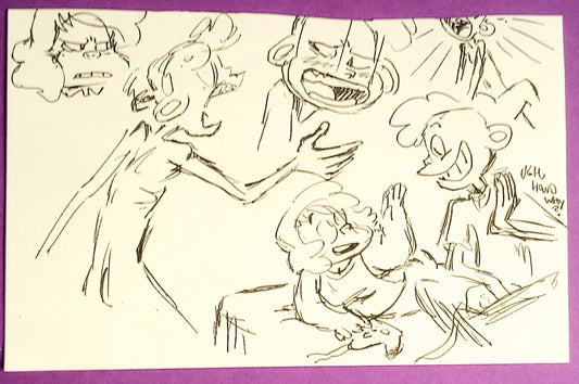 *SOLD* SU "Friends With Benefits" Concept Drawing by Raven Molisee