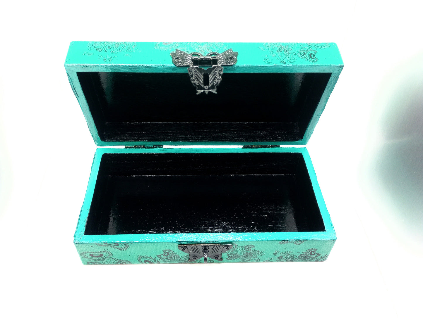 Teal "Venus Crytrap" Keepsake Box w/Lock/Key/'Certificate of Authenticity' (Copy)