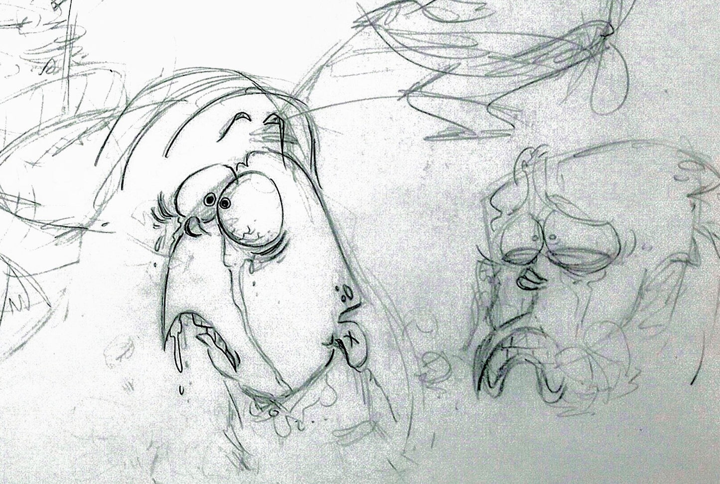 EEnE "Whistling While You Grieve" Sketchbook Drawing page by Raven Molisee