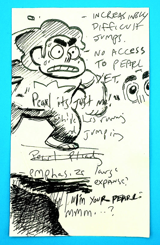 SU "Steven w/Rose's Scabbard Notes" Drawing by Raven Molisee