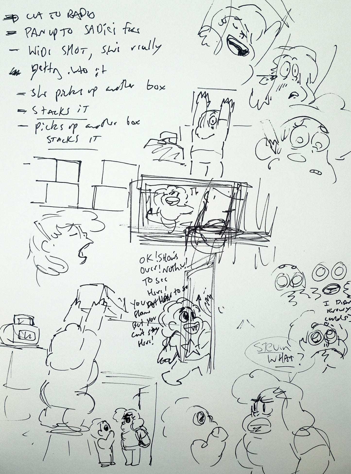 SU "Breakroom Performance" Sadie's Song Concept & Writing/Drawing by Raven Molisee