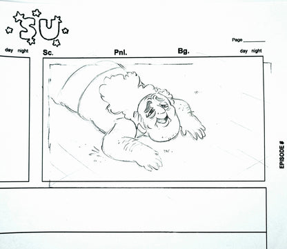 SU "Old Thankful Steven" So Many Birthdays Storyboard Drawing by Raven Molisee