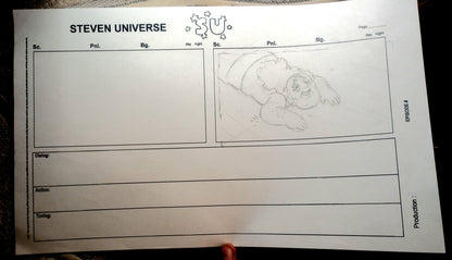 SU "Old Thankful Steven" So Many Birthdays Storyboard Drawing by Raven Molisee