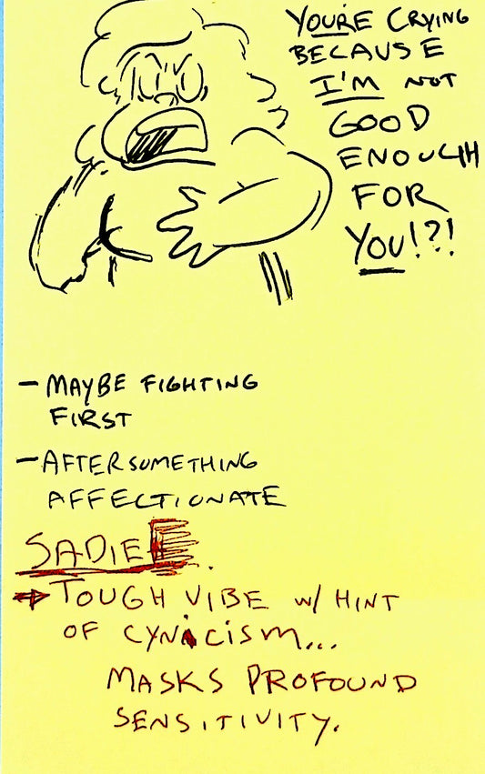 SU "Sadie Rage" Joking Victim Writing & Sketch by Raven Molisee