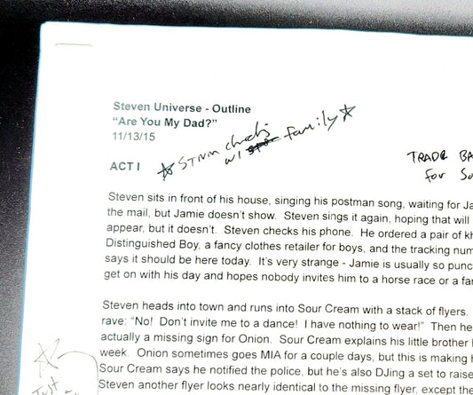 SU "Are You My Dad?" 3-Page Outline