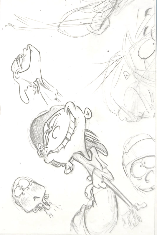 EEnE "Punch Drunk Dee" Graphitr Drawing