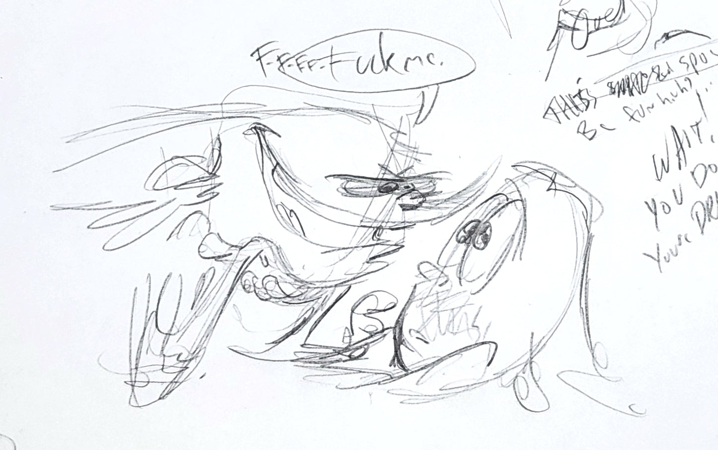 *MATURE* E&D "F*CK ME" Pencil Drawing