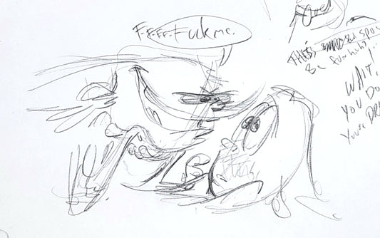 *MATURE* E&D "F*CK ME" Pencil Drawing
