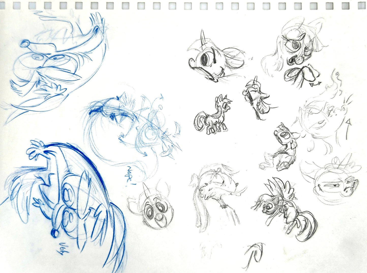 MLP FIM "My Very First Ponies" sketches