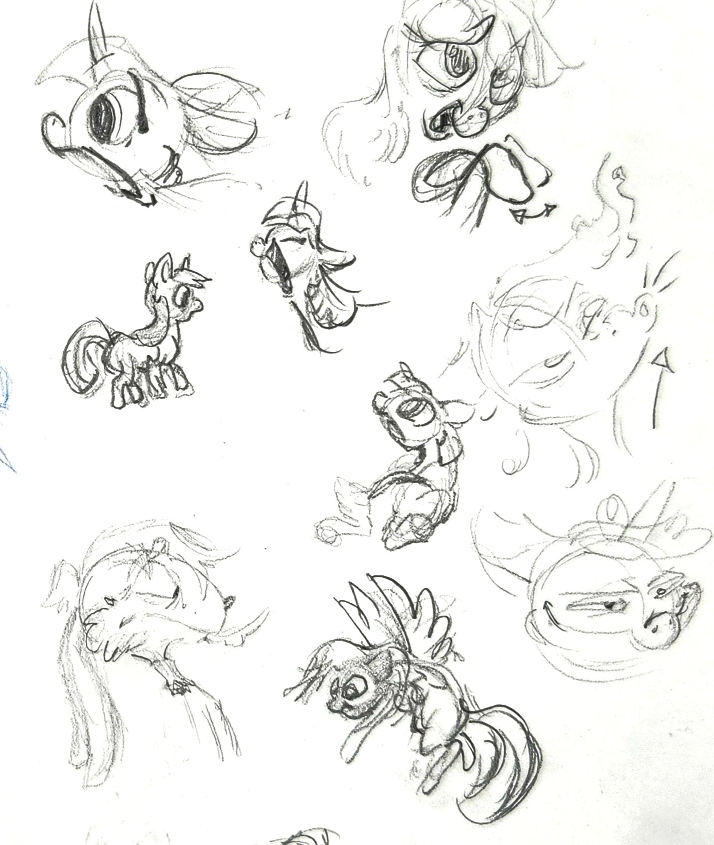 MLP FIM "My Very First Ponies" sketches