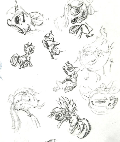 MLP FIM "My Very First Ponies" sketches